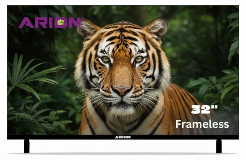 Arion 32-Inch Frameless HD LED TV | 100,000:1 Contrast, Wide Viewing Angle, & Stereo Sound | AR-32RA 310F - Image 1